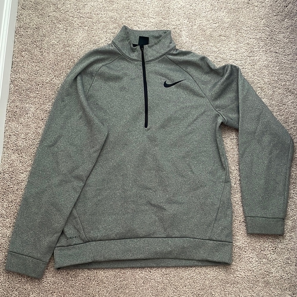 Nike Gray Zip Pullover